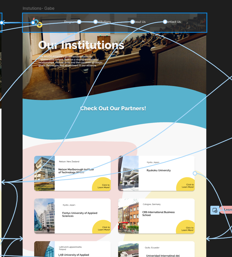 screenshot of work on the BELCO Figma